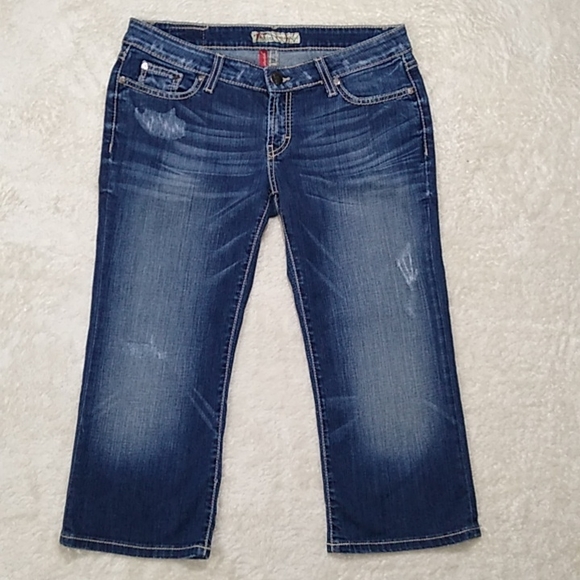 BKE Denim - BKE Stella Crop Jeans size 30 Distressed Stretch